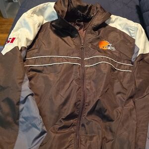 Dunbrooke Cleveland Browns Logo Windbreaker